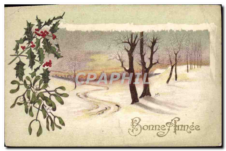 CPA Fantaisie Bonne annee