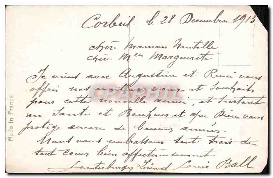 CPA Fantaisie Enfant — Rückseite