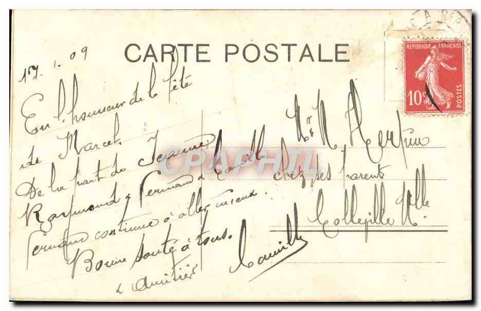 CPA Fantaisie Fleurs Enfant — Rückseite