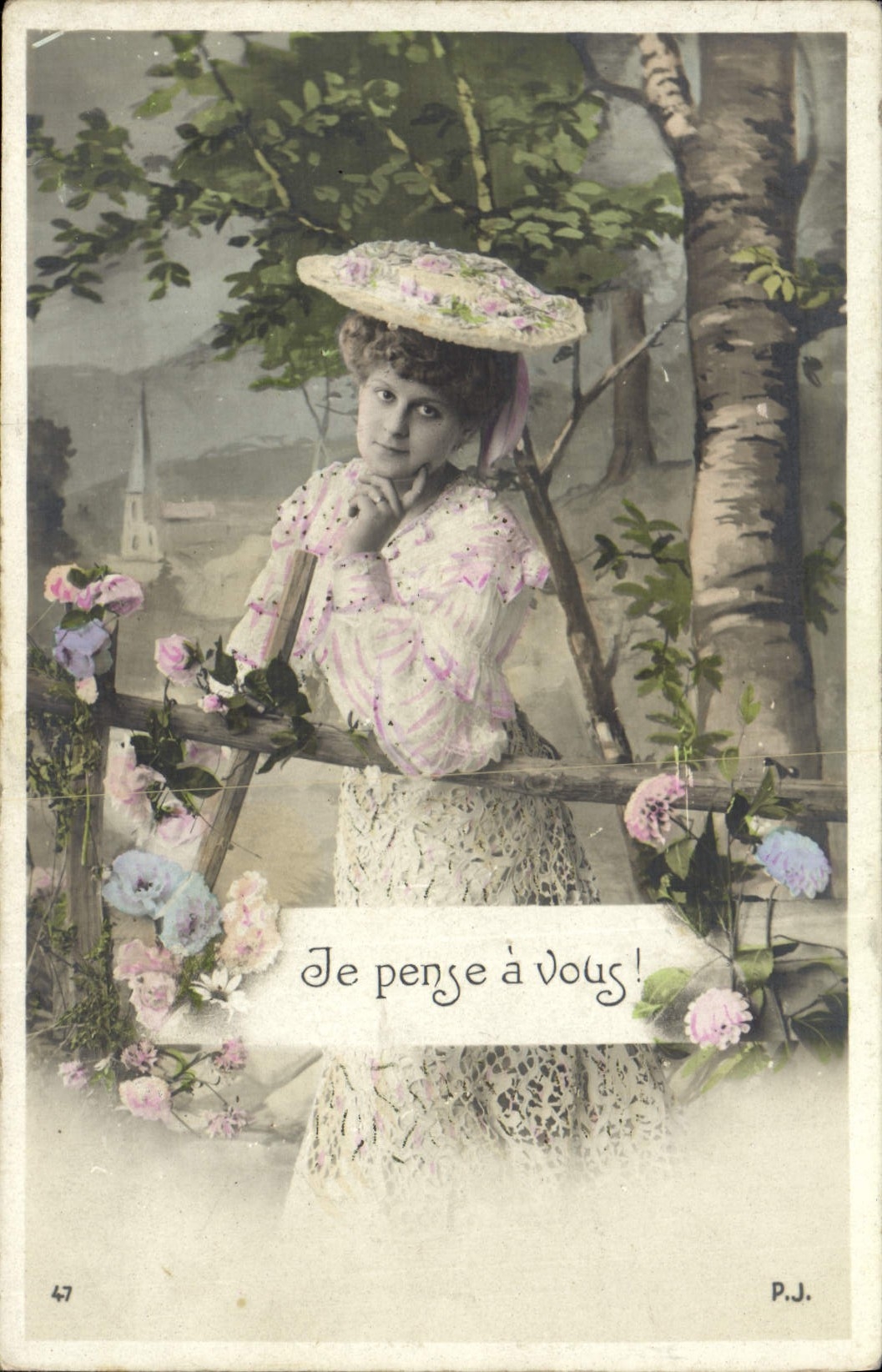 CPA Fantaisie Femme