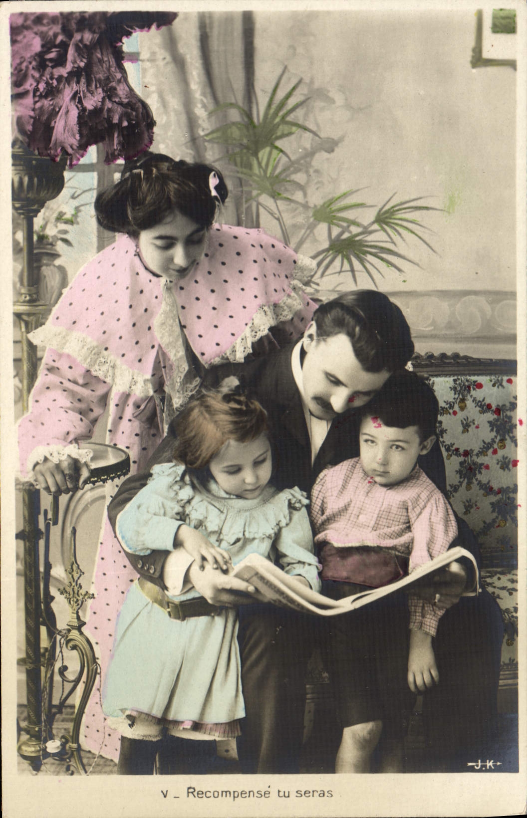 CPA Fantaisie Femme Enfants