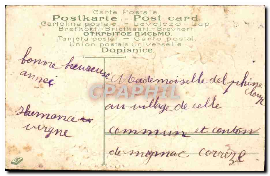 CPA Fantaisie Enfants — Verso