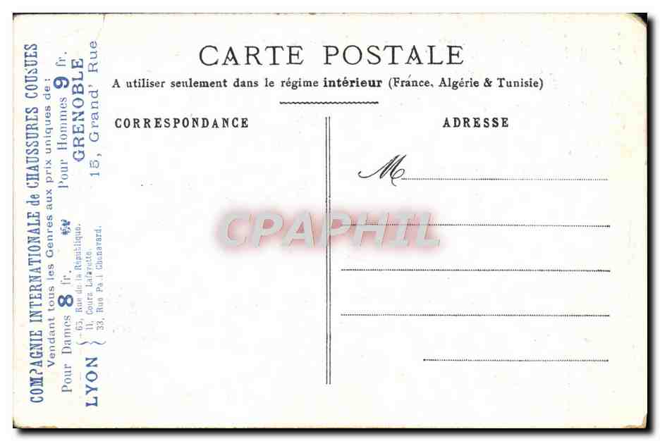 CPA Fantaisie Dinde Le theatre  — Rückseite