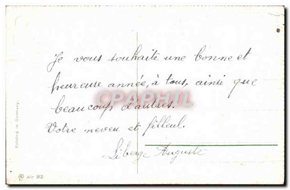 CPA Fantaisie Fleurs  — Rückseite