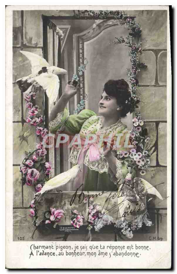 CPA Fantaisie Femme