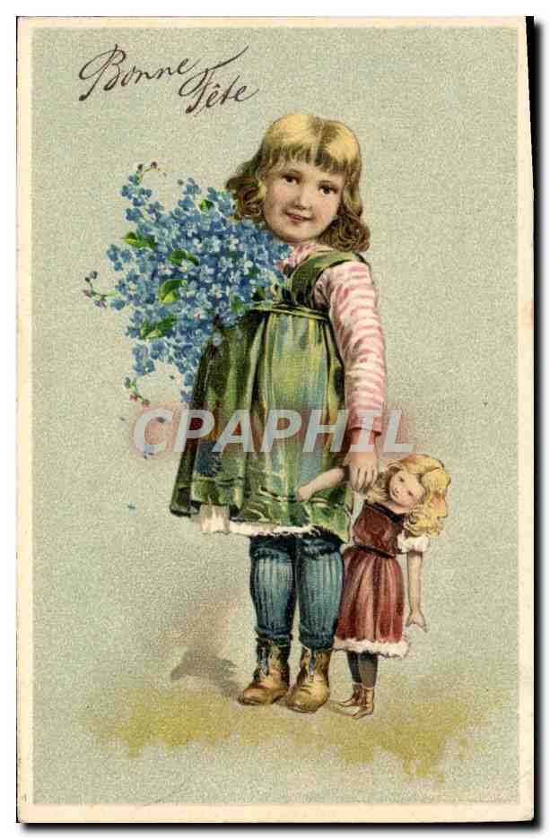 CPA Fantaisie Enfant Poupee