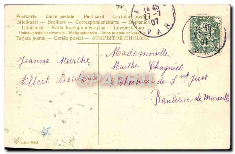 CPA Fantaisie Enfant Poupee — Rückseite