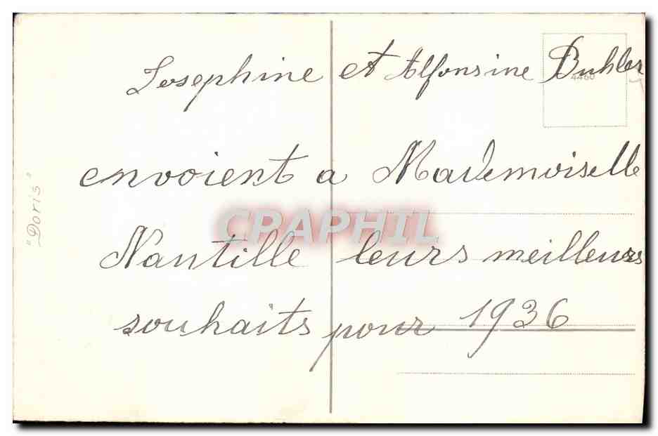 CPA Fantaisie Bonne annee — Rückseite