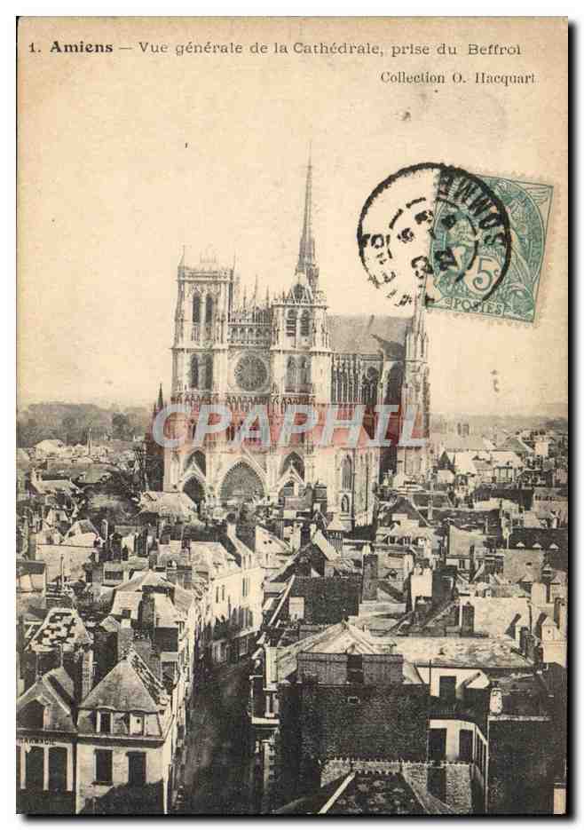 CPA Amiens Vue generale de la cathedrale prise du beffroi
