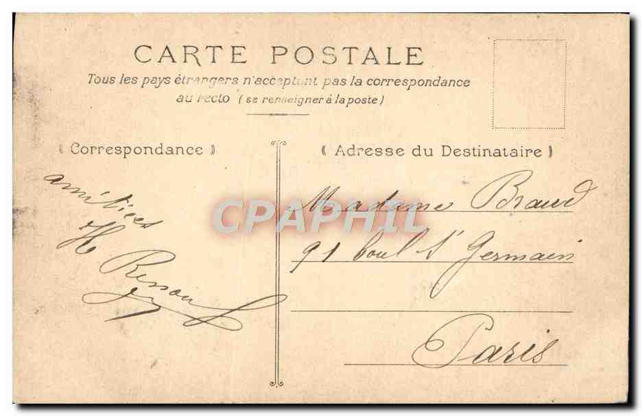 CPA Amiens Vue generale de la cathedrale prise du beffroi — Rückseite