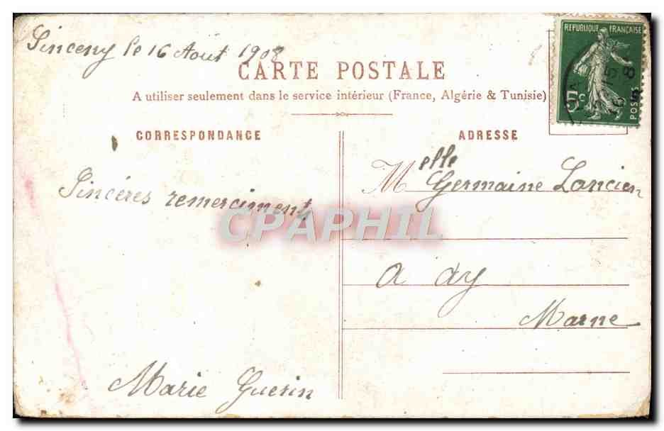 CPA Fantaisie Fleurs Giroflees — Rückseite