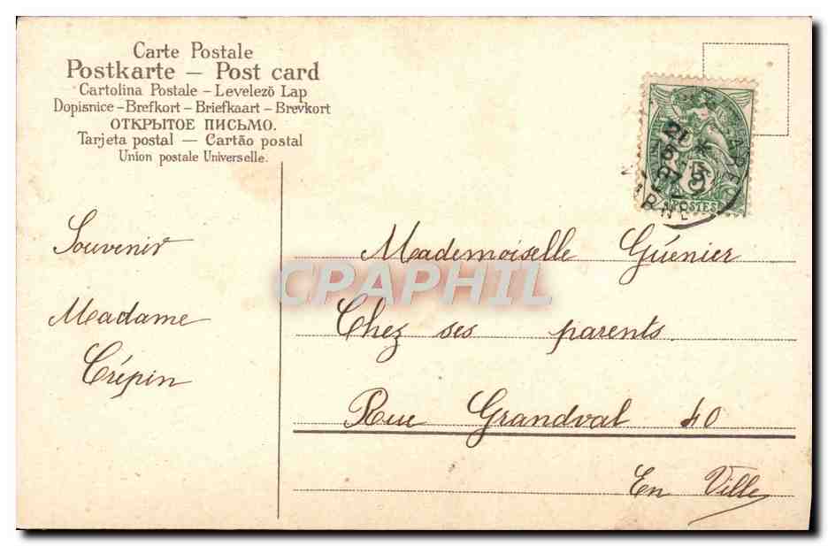 CPA Fantaisie Enfant Colombes — Verso