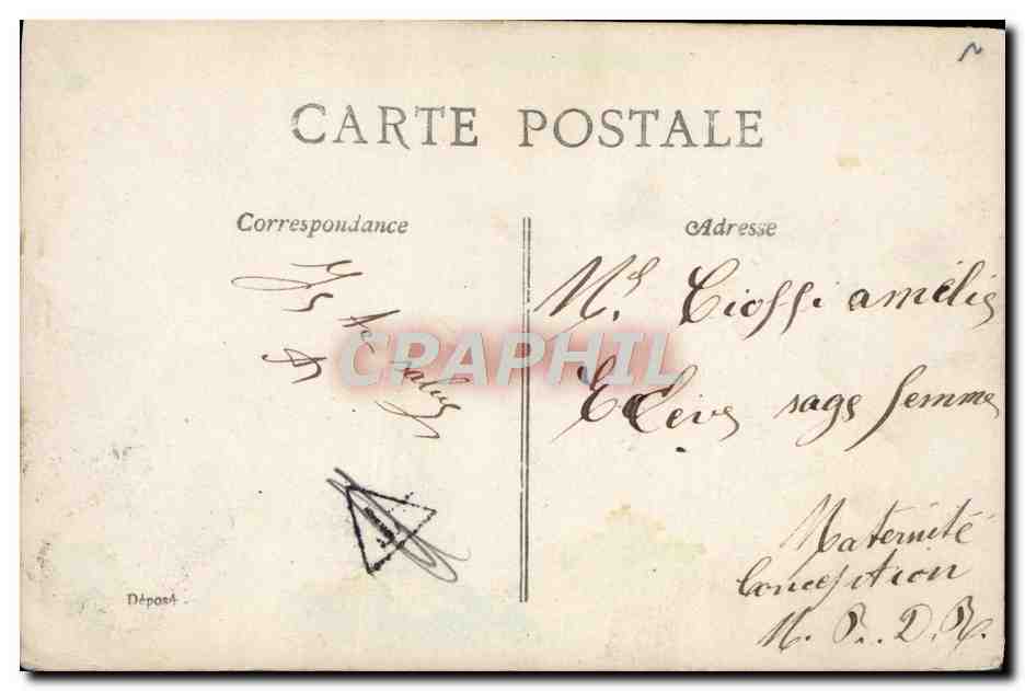 CPA Fantaisie Fleurs  — Rückseite