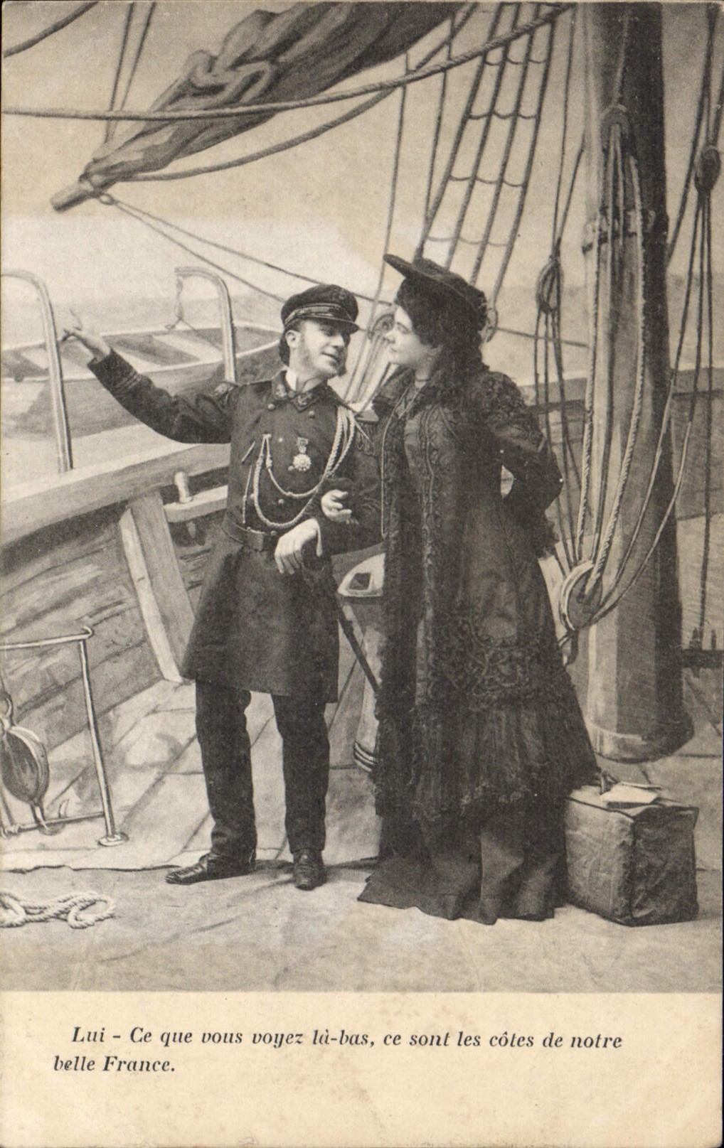 CPA Fantaisie Femme Marin