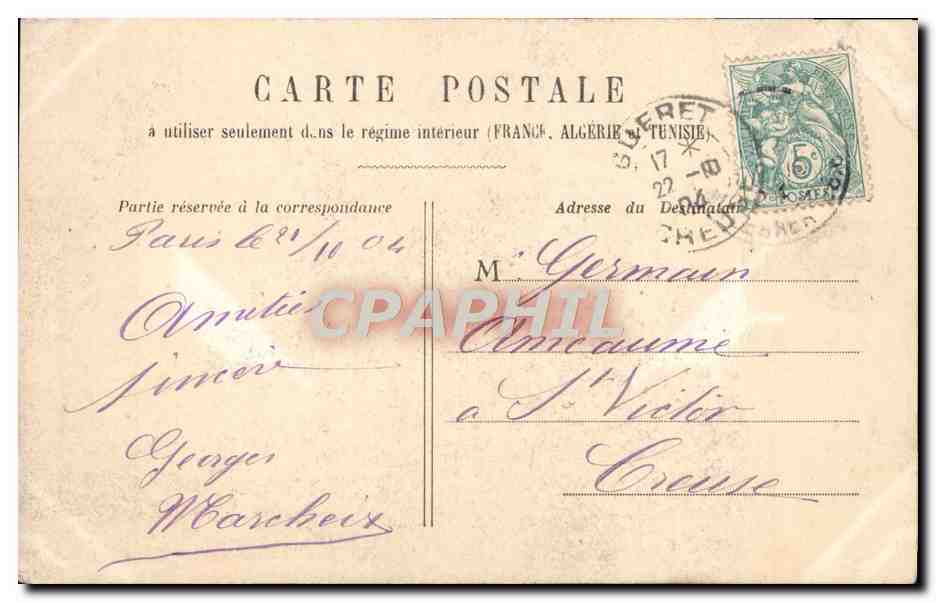 CPA Fantaisie Femme Marin — Rückseite
