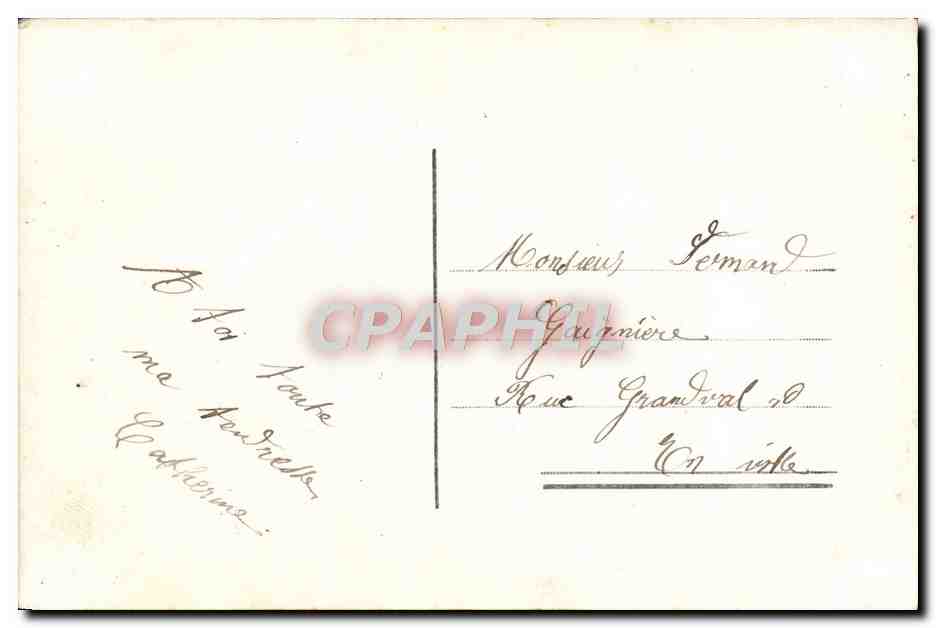 CPA Fantaisie Femme — Verso