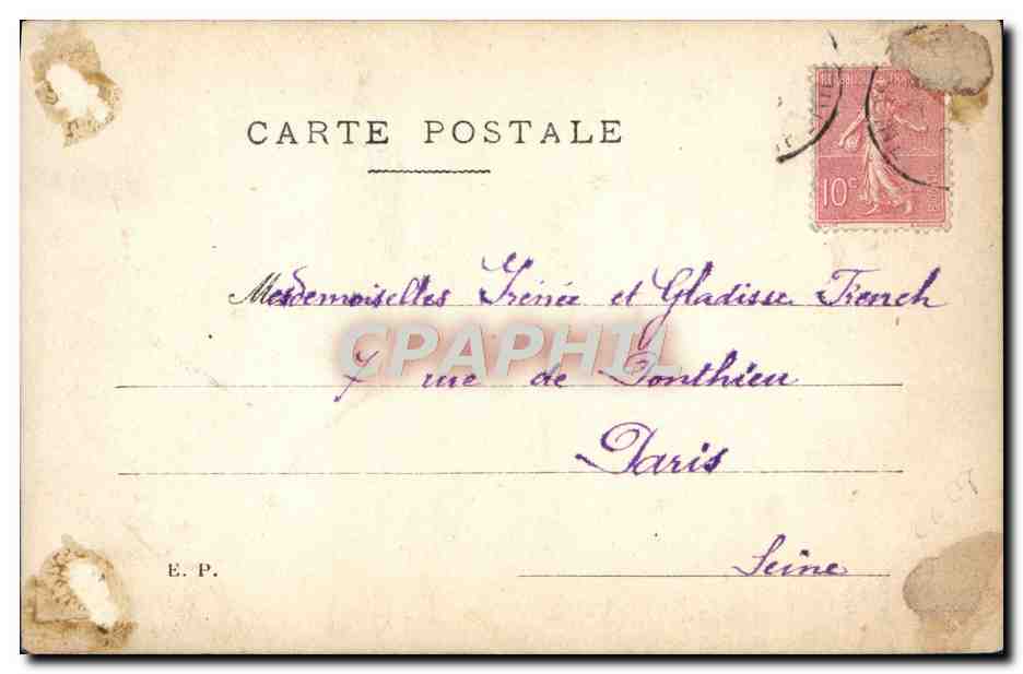 CPA Fantaisie Femme Enfants — Rückseite