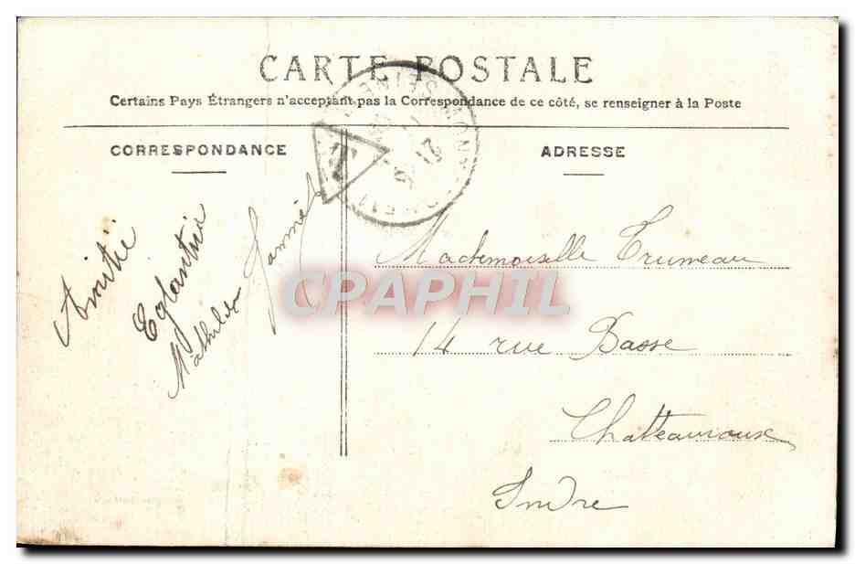 CPA Montfermeil Le Torrent (carte toilee) — Back
