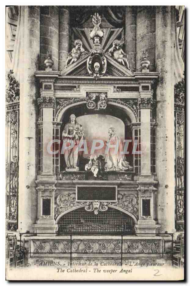 Amiens - Intérieur de la Cathédrale - L'Ange pleureur