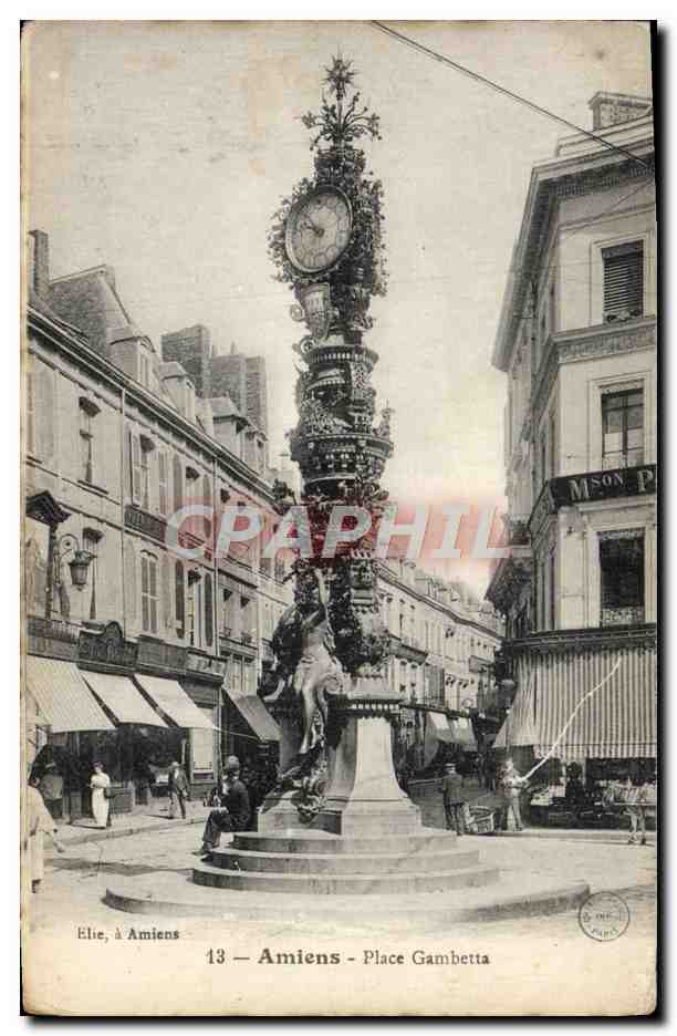CPA Amiens Place Gambetta