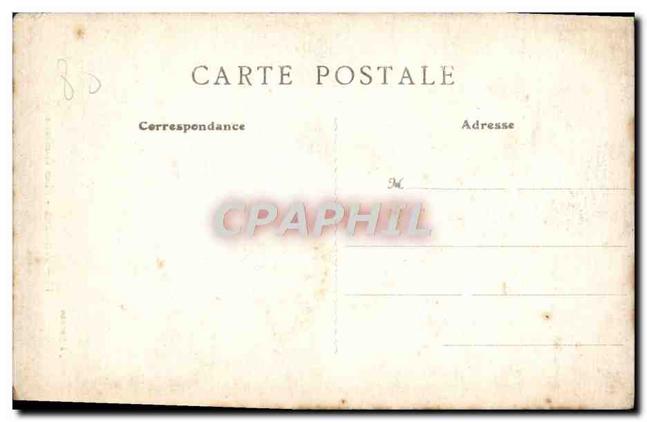 CPA Amiens Place Gambetta — Rückseite