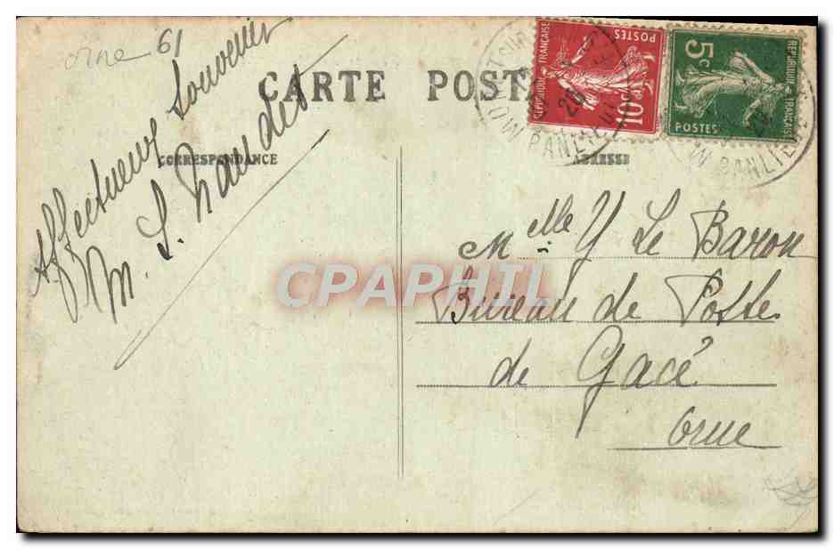 CPA Moret Sur Loing L'Eglise Et Les Moulins Vue Prise Du Loing — Rückseite