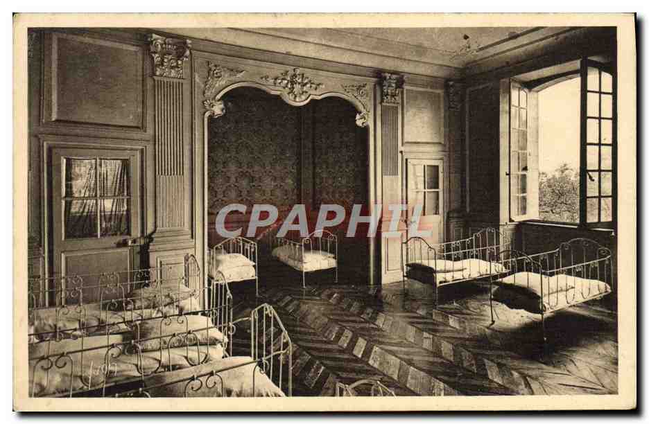 CPA Abbaye De Valloires Monument Historique Chambre a alcove 