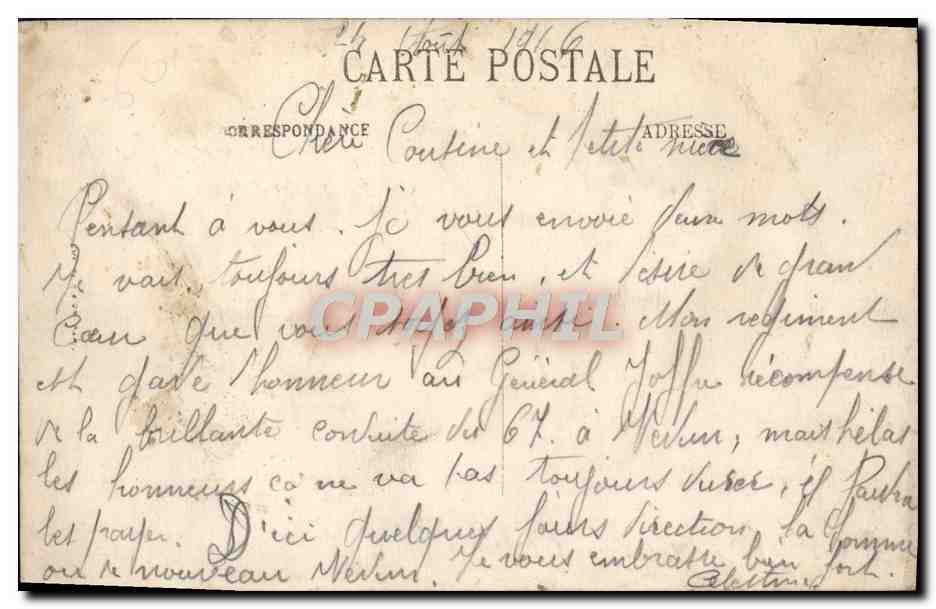 Chantilly — Le Château — Le Côté Nord-Ouest — LL. — N° 133 — Verso