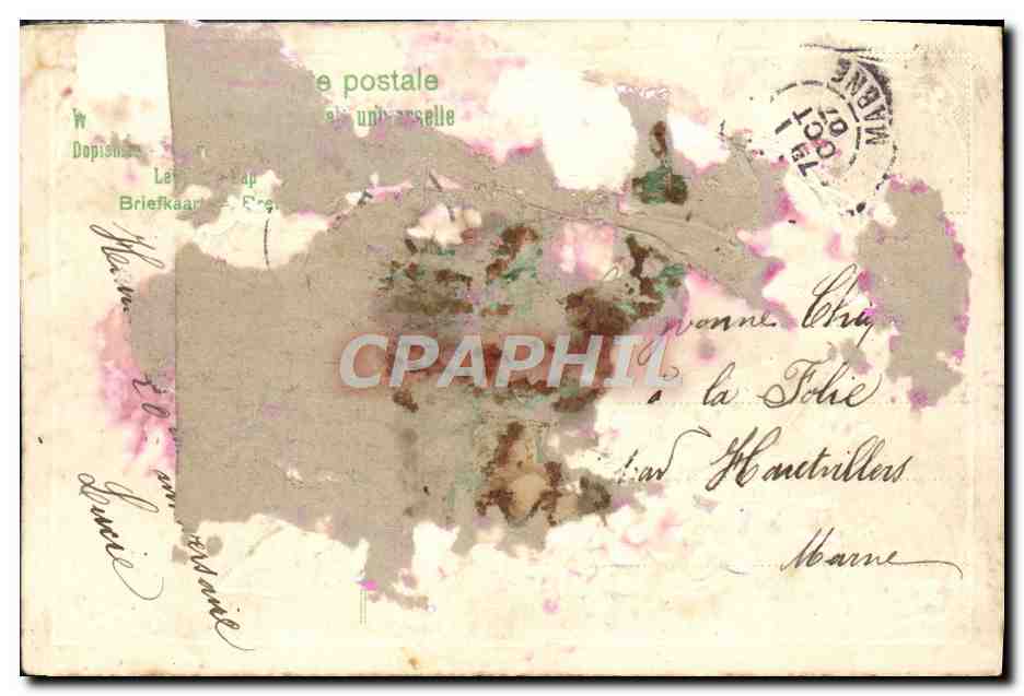 CPA Fantaisie Bonne Fete — Rückseite