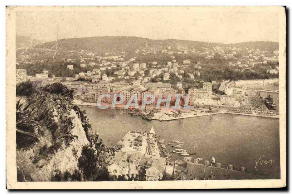 CPA Nice Entree Du Port Vers Le Mont Boron