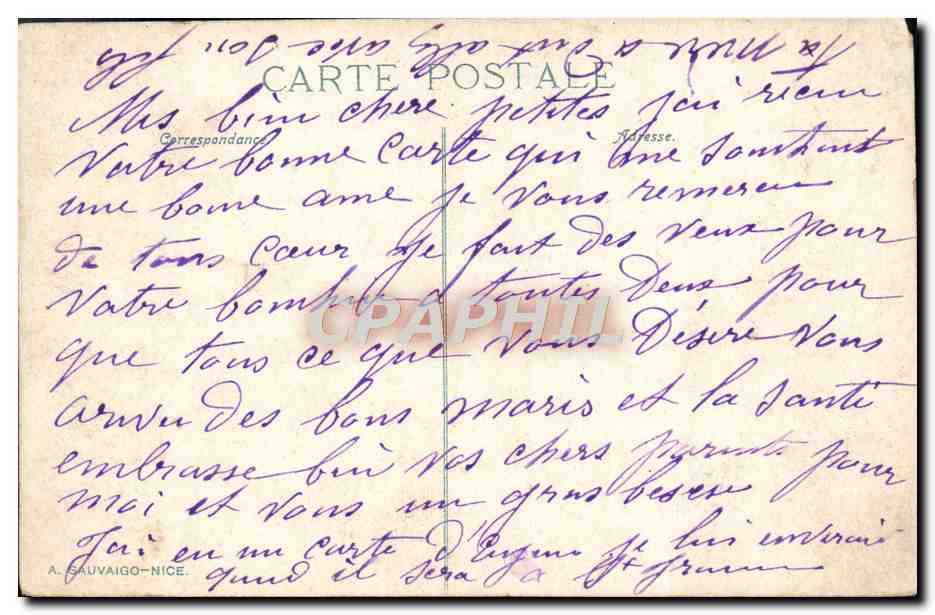 CPA Monte Carlo Vue Generale Prise De Beausoleil — Rückseite