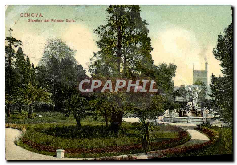CPA Genova Giardino del Palazzo Doria 