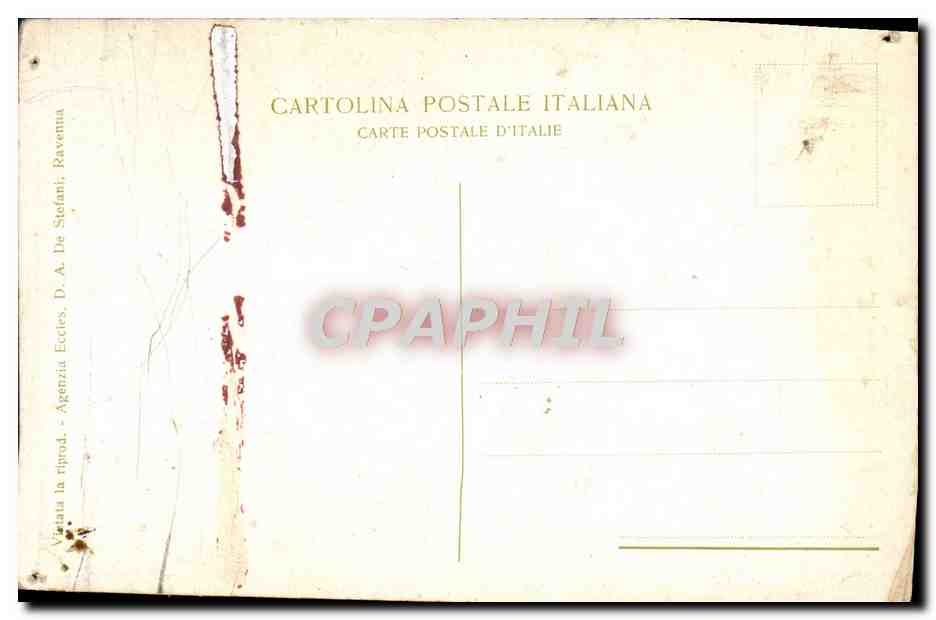CPA Redentore Basilica S Apollinare Nuovo  — Rückseite