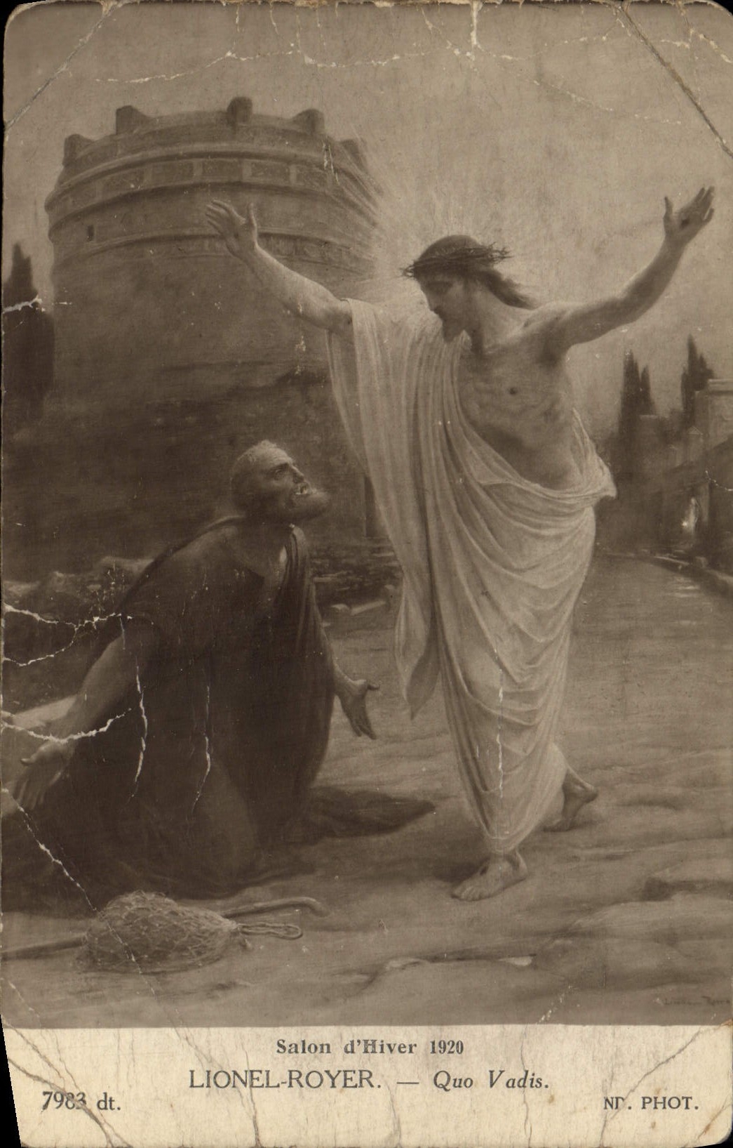CPA Lionel Royer Quo Vadis Salon d'hiver 1920