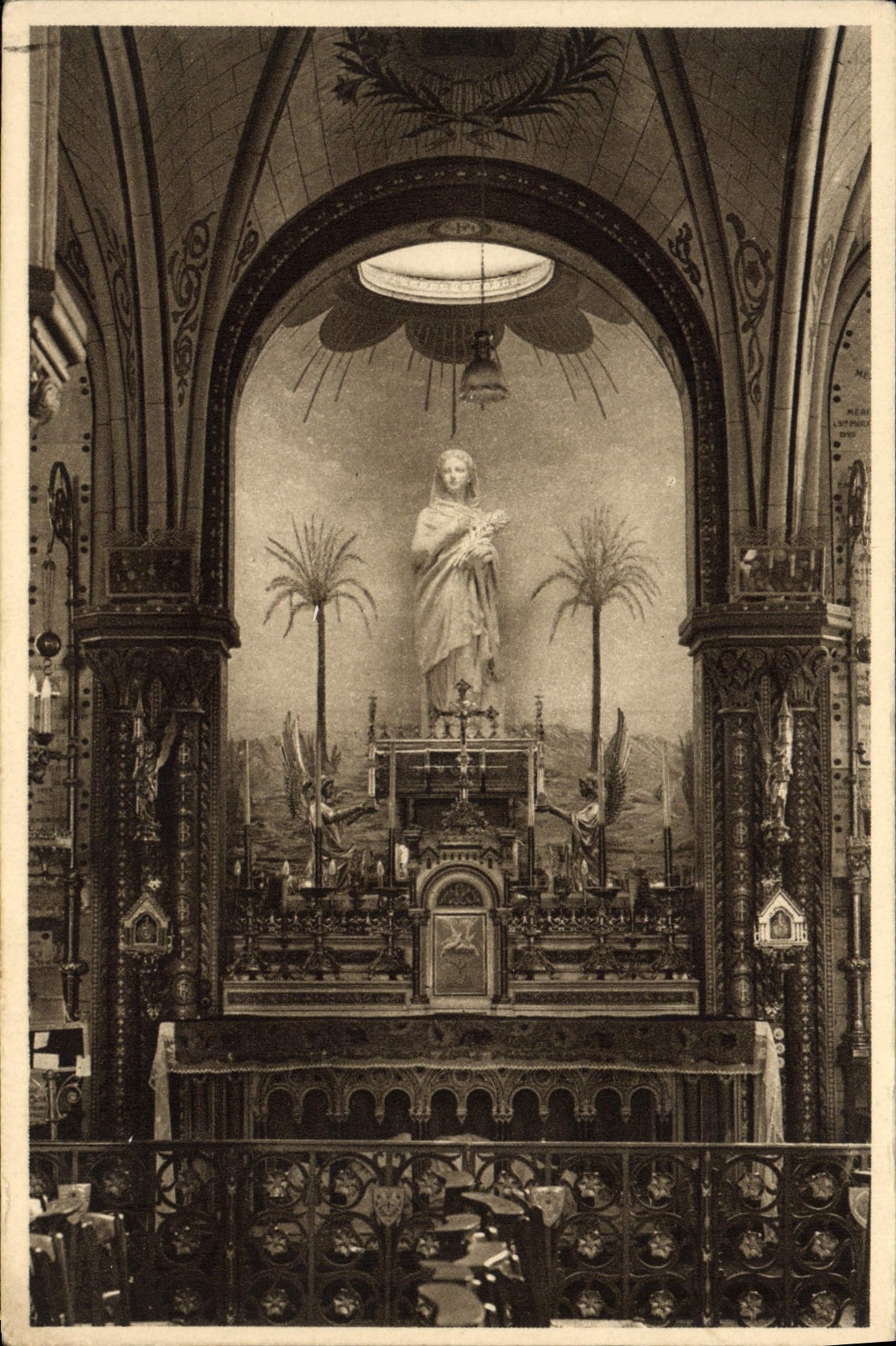 CPA Chapelle Ste Philomene Rue Dantzig Paris Autel de l'archiconfrerie