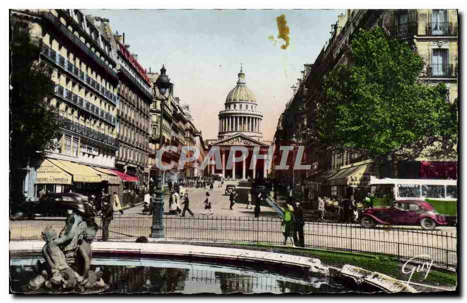 CPM Paris Et Ses Merveilles Rue Soufflot Et Le Pantheon