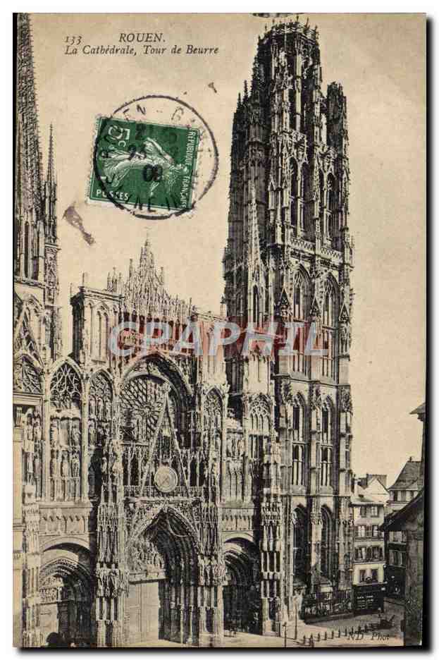 CPA Rouen La Cathedrale Tour De Beurre