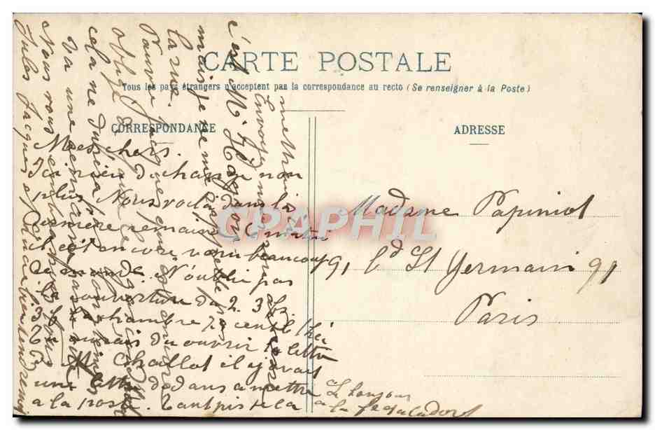 Intérieur de la Chapelle des Marins (sur la Falaise) — Boulogne-sur-Mer — L. D. B. - 405 — Verso