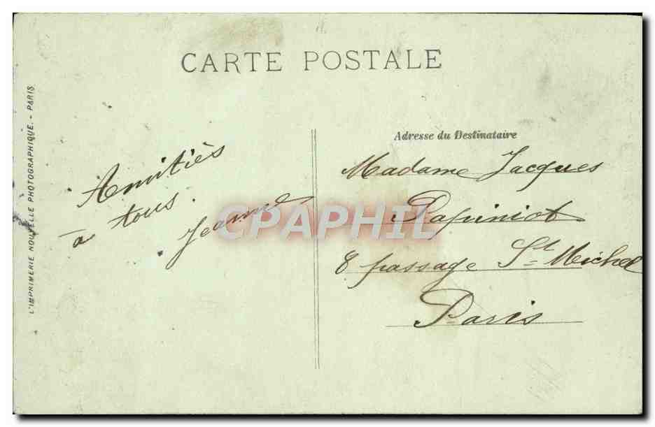 CPA Arras L'Hotel de Ville et son Beffroi — Rückseite