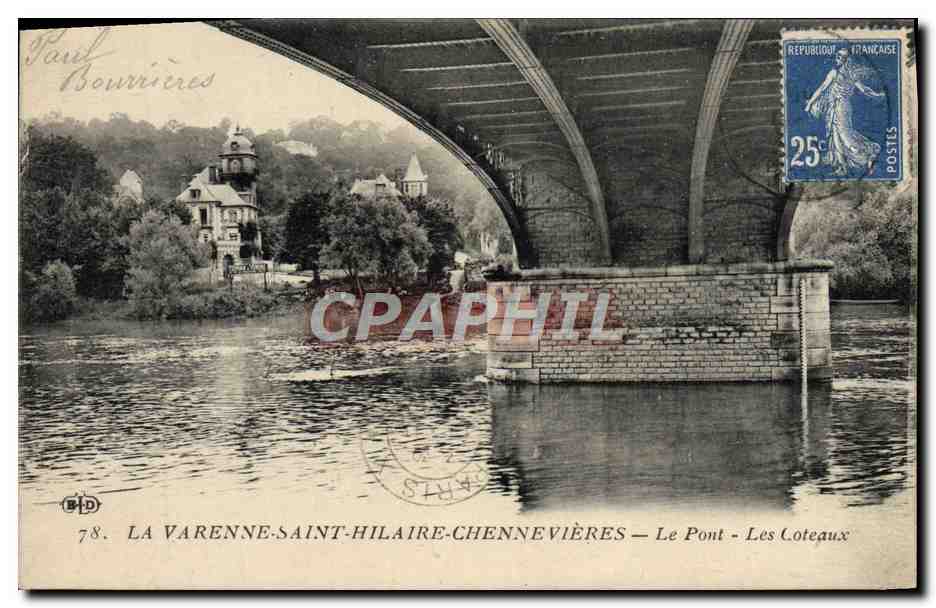 CPA La Varenne Saint Hilaire Chennevieres Le Pont Les coteaux