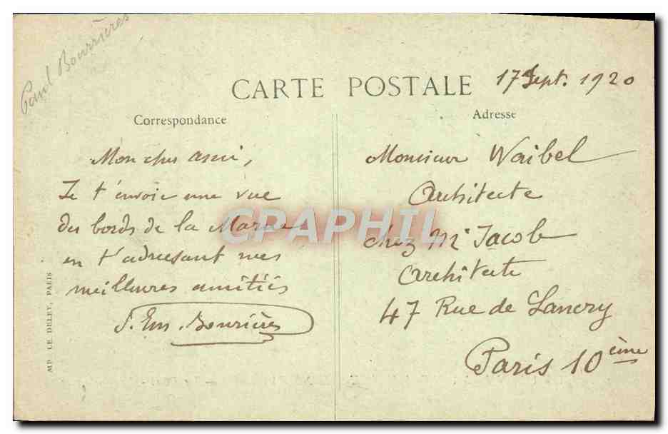 CPA La Varenne Saint Hilaire Chennevieres Le Pont Les coteaux — Rückseite