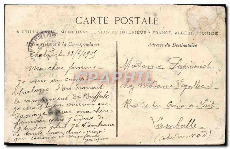 CPA Evreux Place de L'Hotel de Ville et le Beffroi — Rückseite
