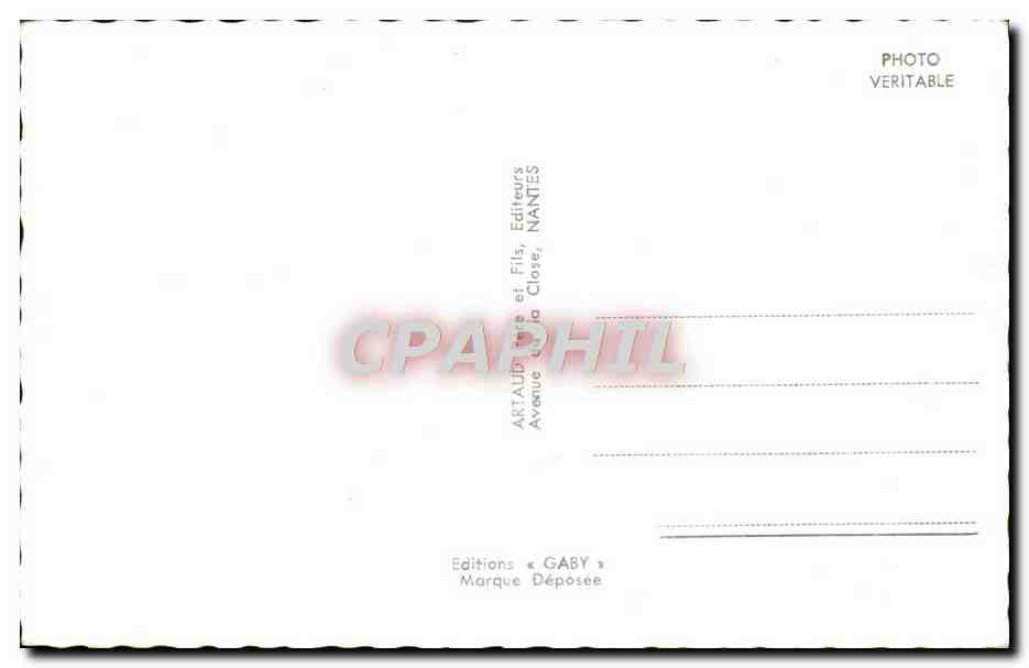 Perros-Guirec — Souvenir — Éditeur Gaby, Nantes — Verso
