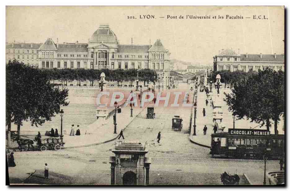 LYON — Pont de l'Université et les Facultés — E.C.L.