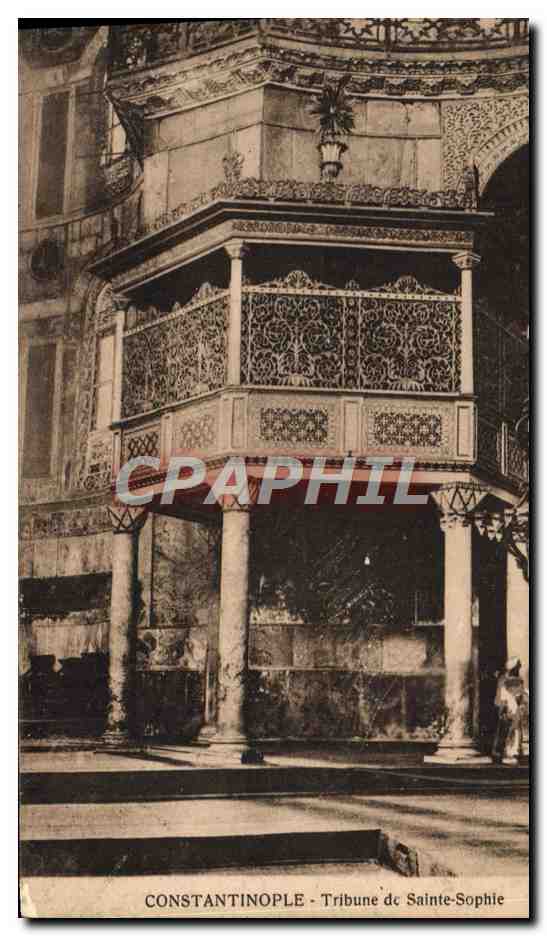 CPA Constantinople Tribune de Sainte Sophie