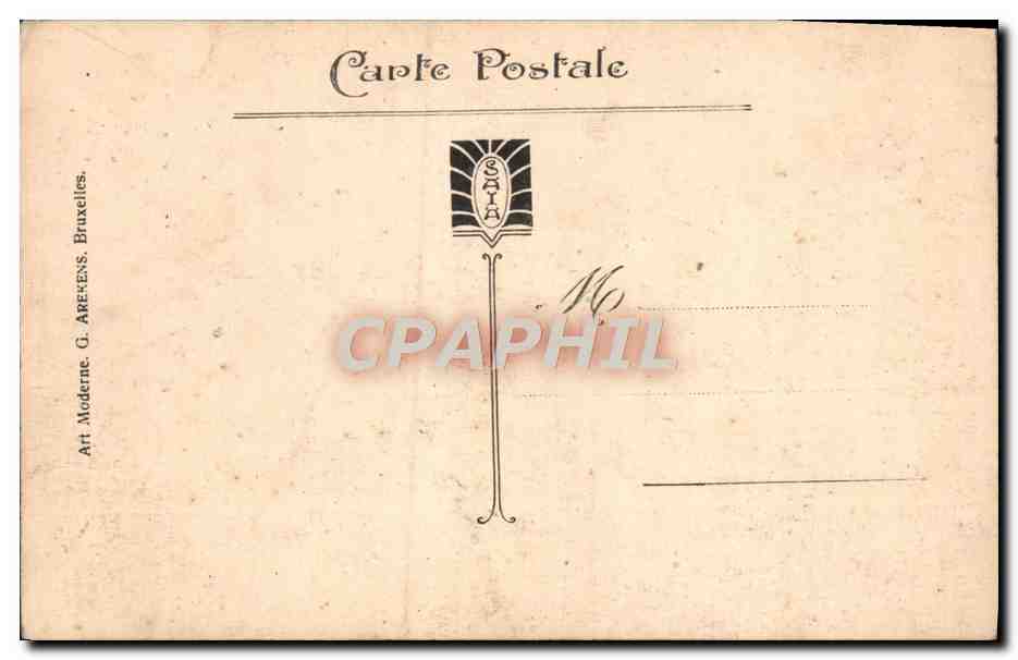 CPA Constantinople Tribune de Sainte Sophie — Verso