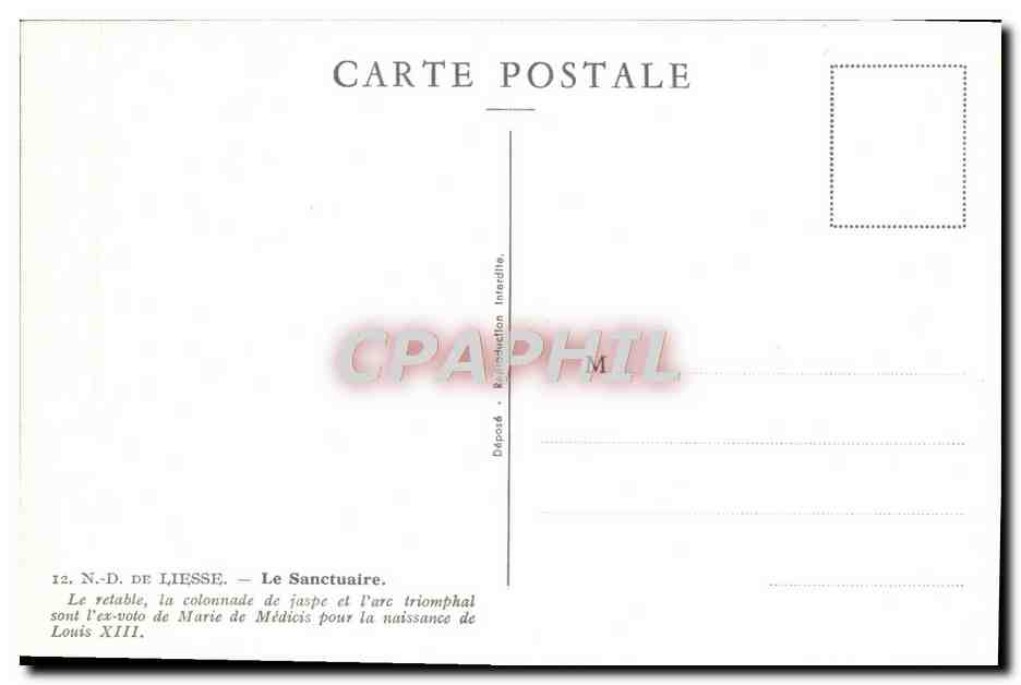 N.-D. de Liesse — Le Sanctuaire — Retable, colonnade de jaspe et arc triomphal — Achterkant