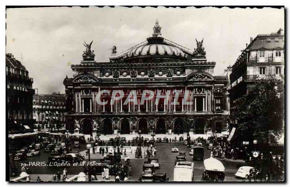 CPM Paris L'Opera et la Place