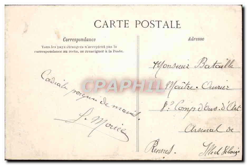 Les Sables-d'Olonne — La Jetée de la Chaume — Lib. Poupia, Mortagne — Verso