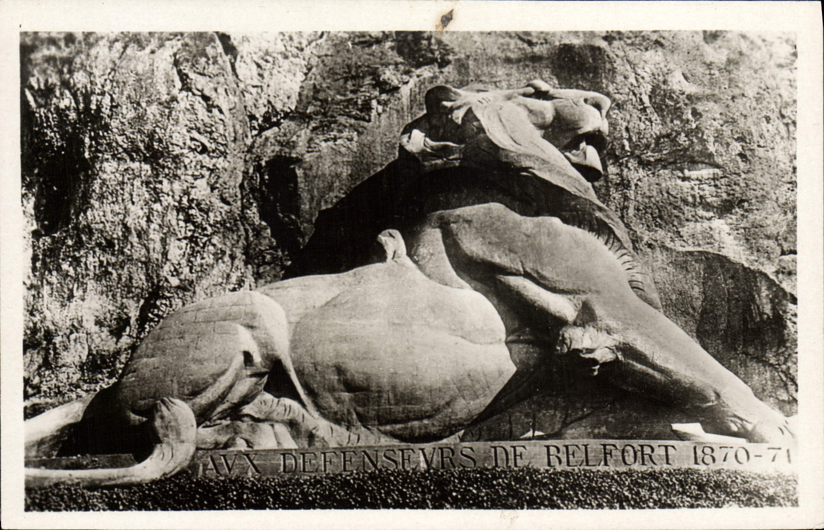 Der Löwe von Belfort — Denkmal für die Verteidiger von Belfort 1870-71 — Werk von Bartholdi